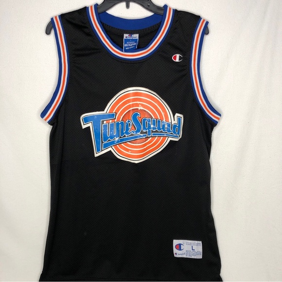 NBA TUNESQUAD BASKETBALL SHIRT JERSEY #23 JORDAN CHAMPION SIZE L ADULT - Picture 2 of 15